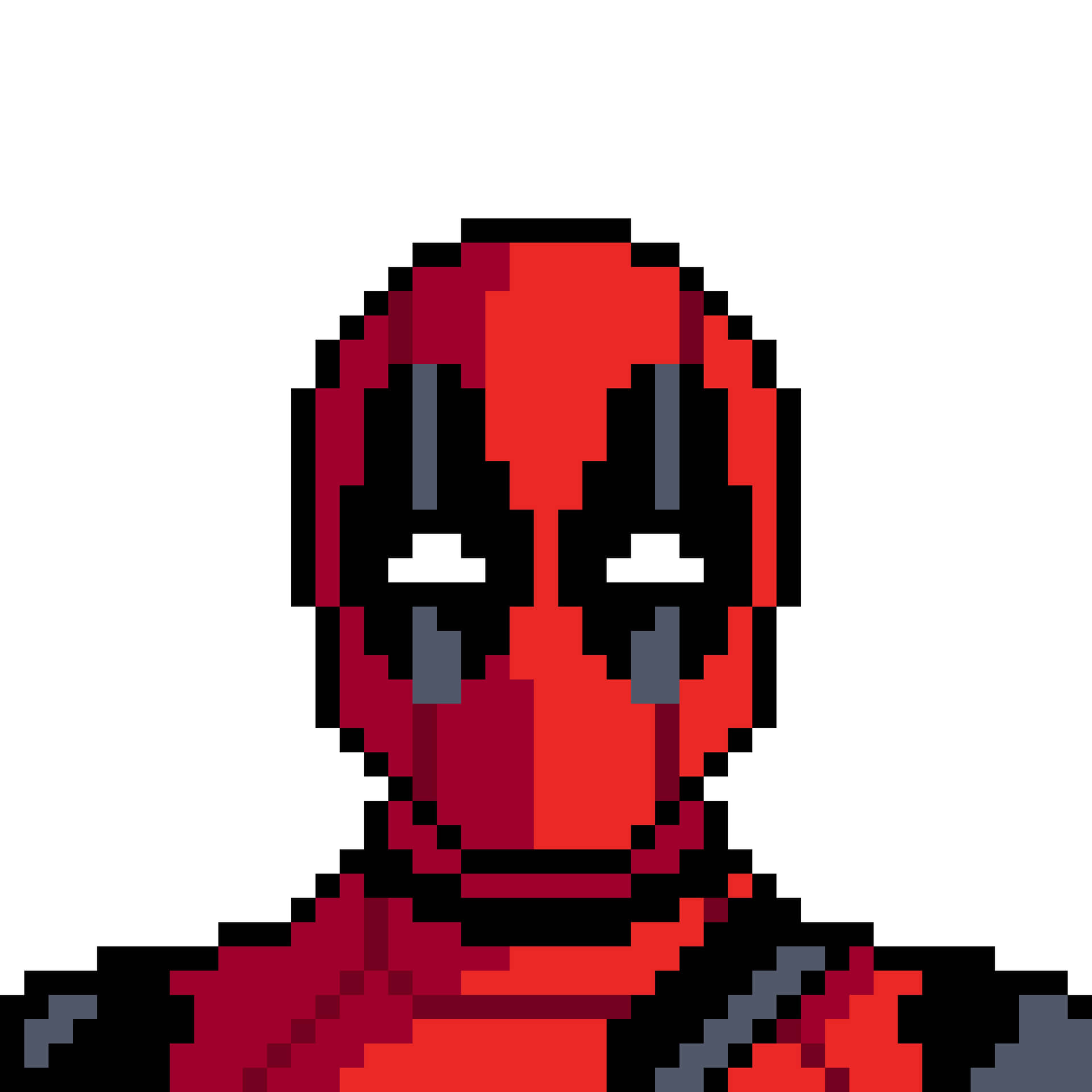 Pixel Deadpool Red Pfp Wallpaper