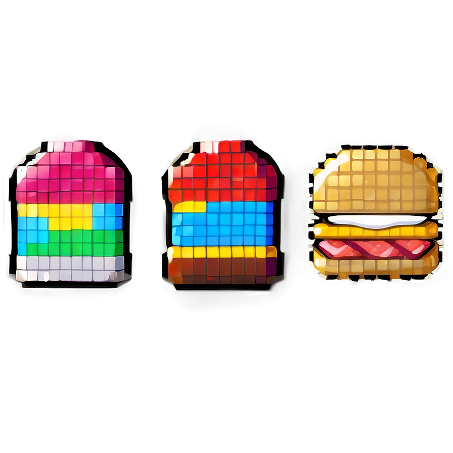Pixel Food Icons Set Png Jwd82 PNG