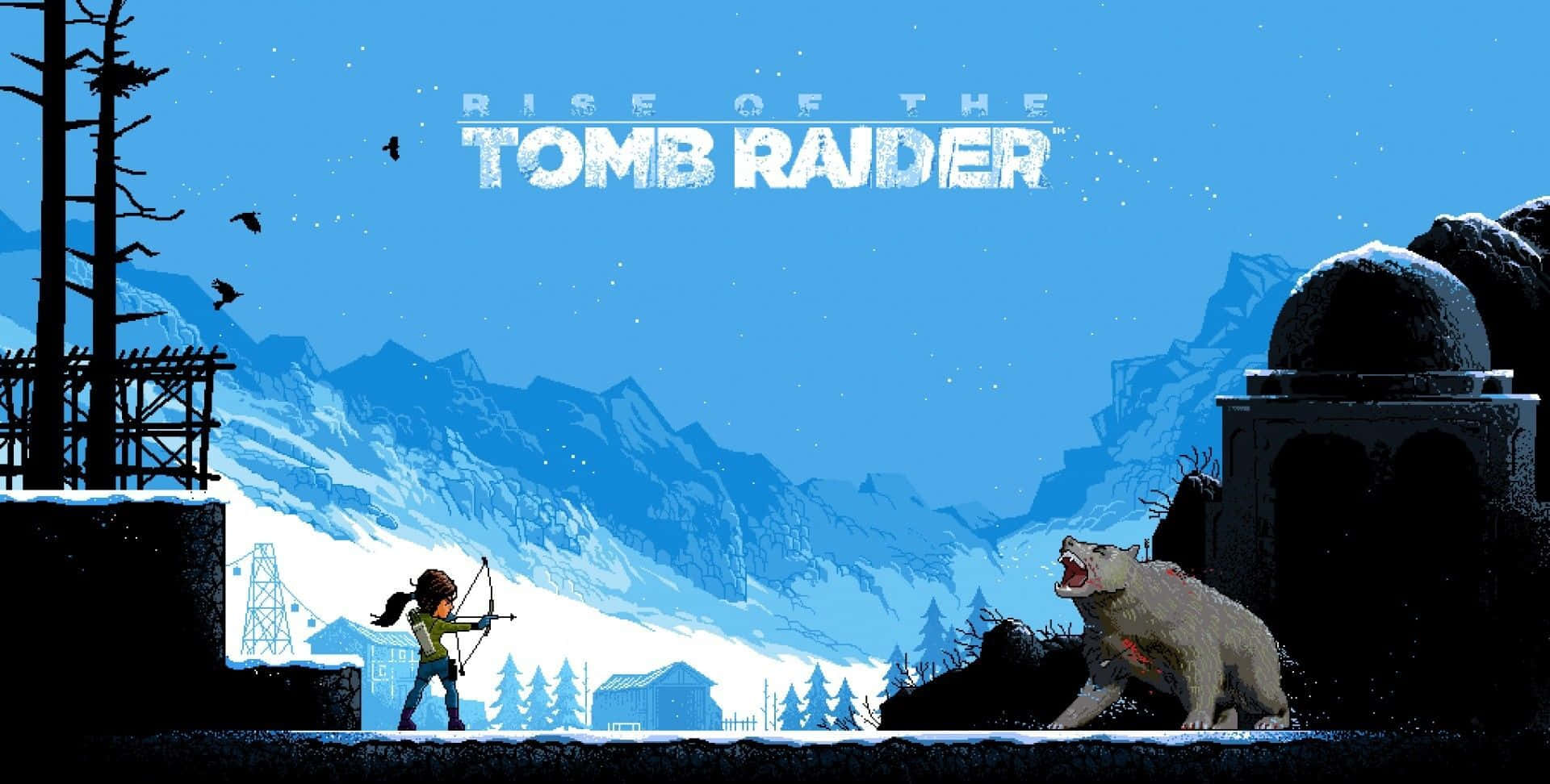 The Tomb Raider Is Shown In The Snow