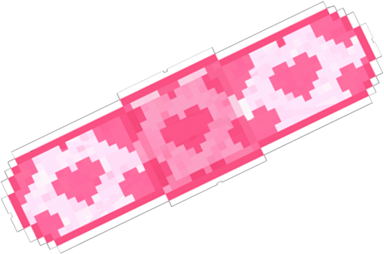 Pixel Heart Band Aid PNG