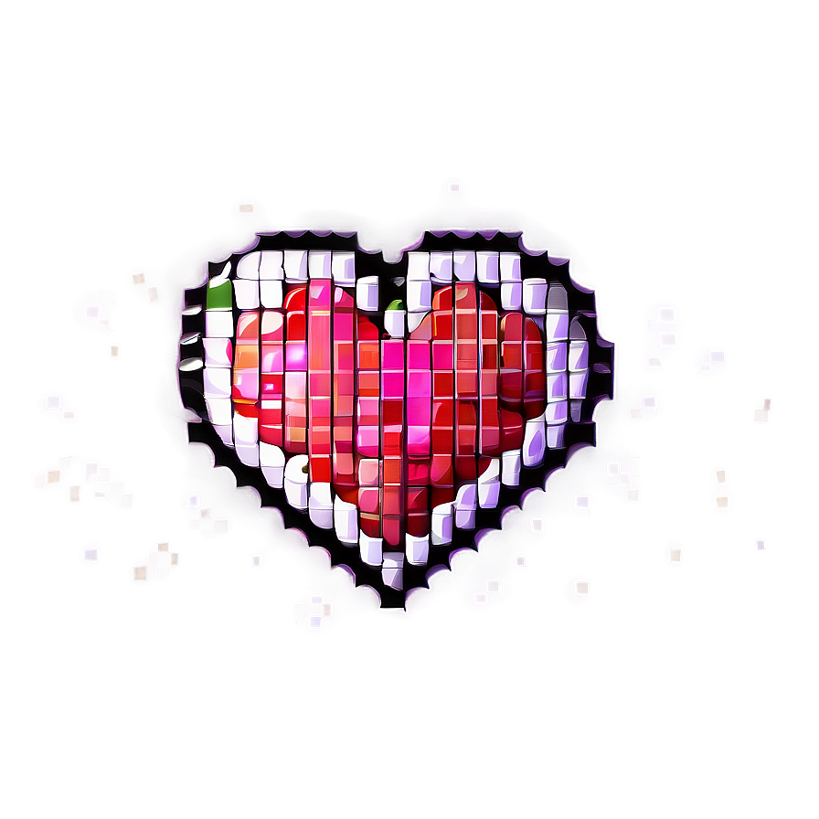 Pixel Heart Design Png Ssj PNG