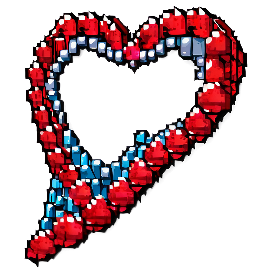 Pixel Heart Frame Png 05252024 PNG