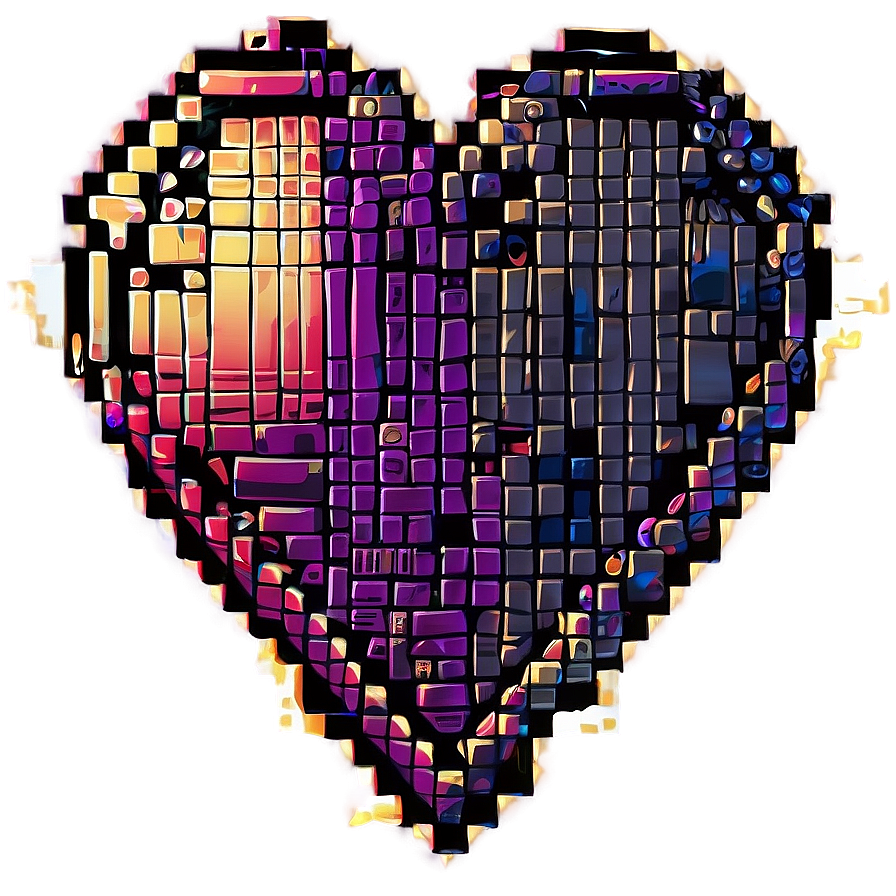 Pixel Heart Game Art Png Iuo PNG