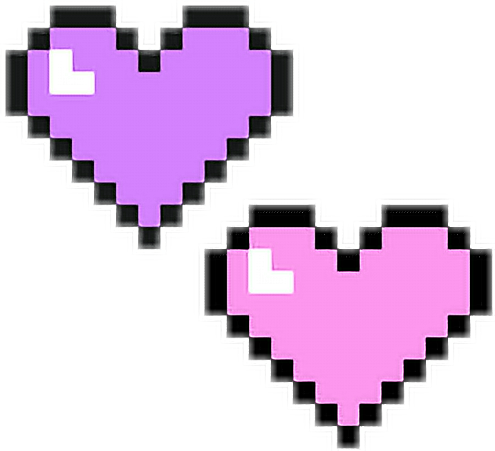 Pixel Heart Icons PNG