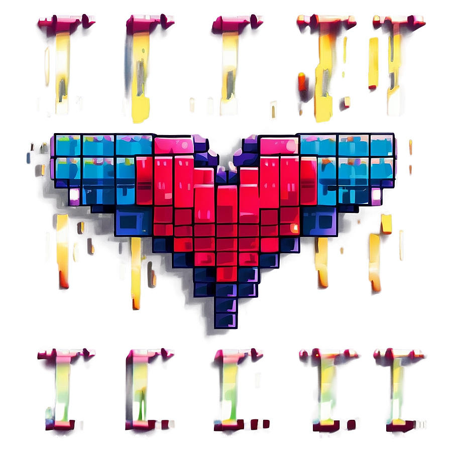 Pixel Heart Logo Png Piy PNG