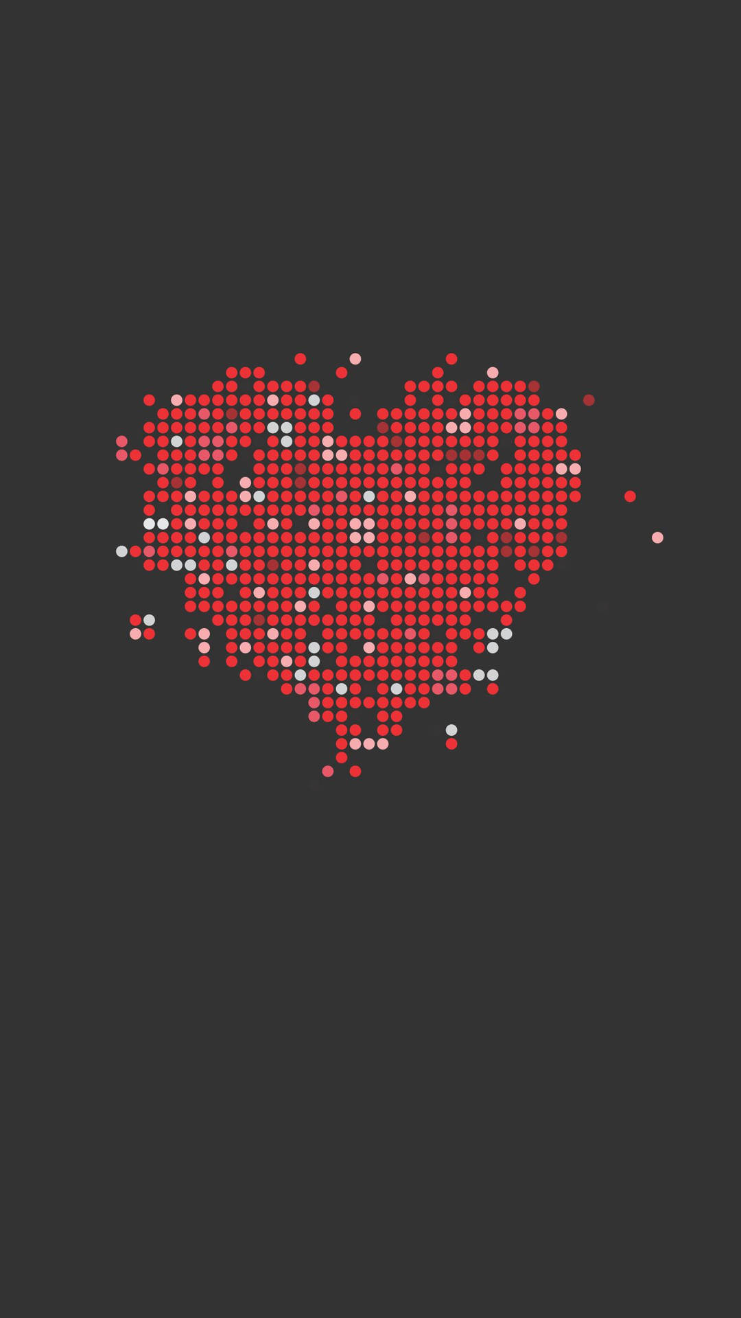 Pixel Heart Minimalist Iphone Wallpaper