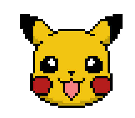 Pixel Pikachu Artwork PNG