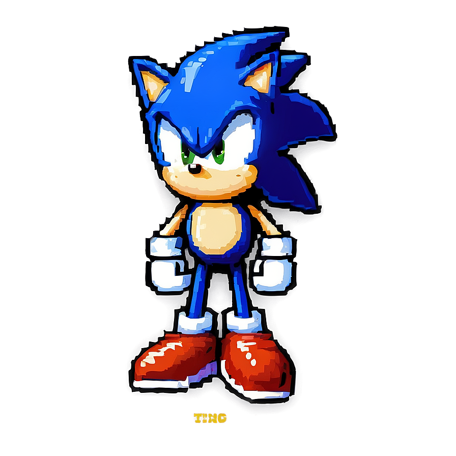 Pixel Sonic Transparent Png Mfm19 PNG