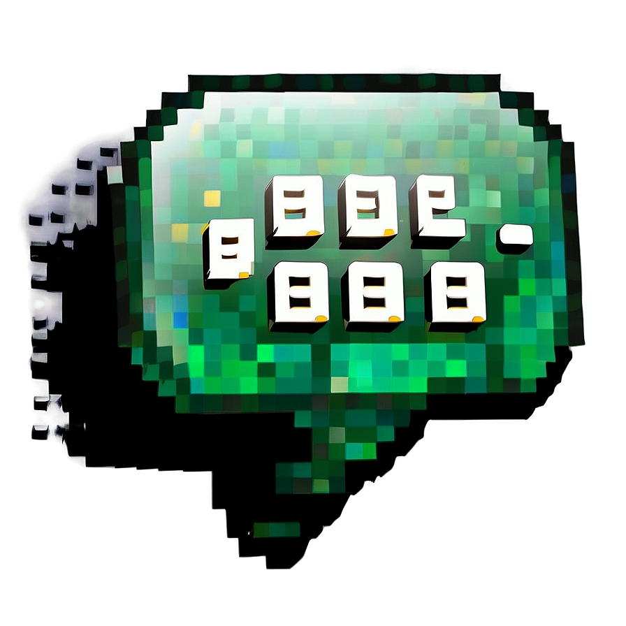 Pixel Style Speech Bubble Png 56 PNG