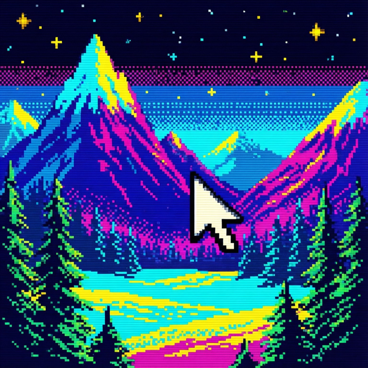 Pixel Utopia Papéis de Parede