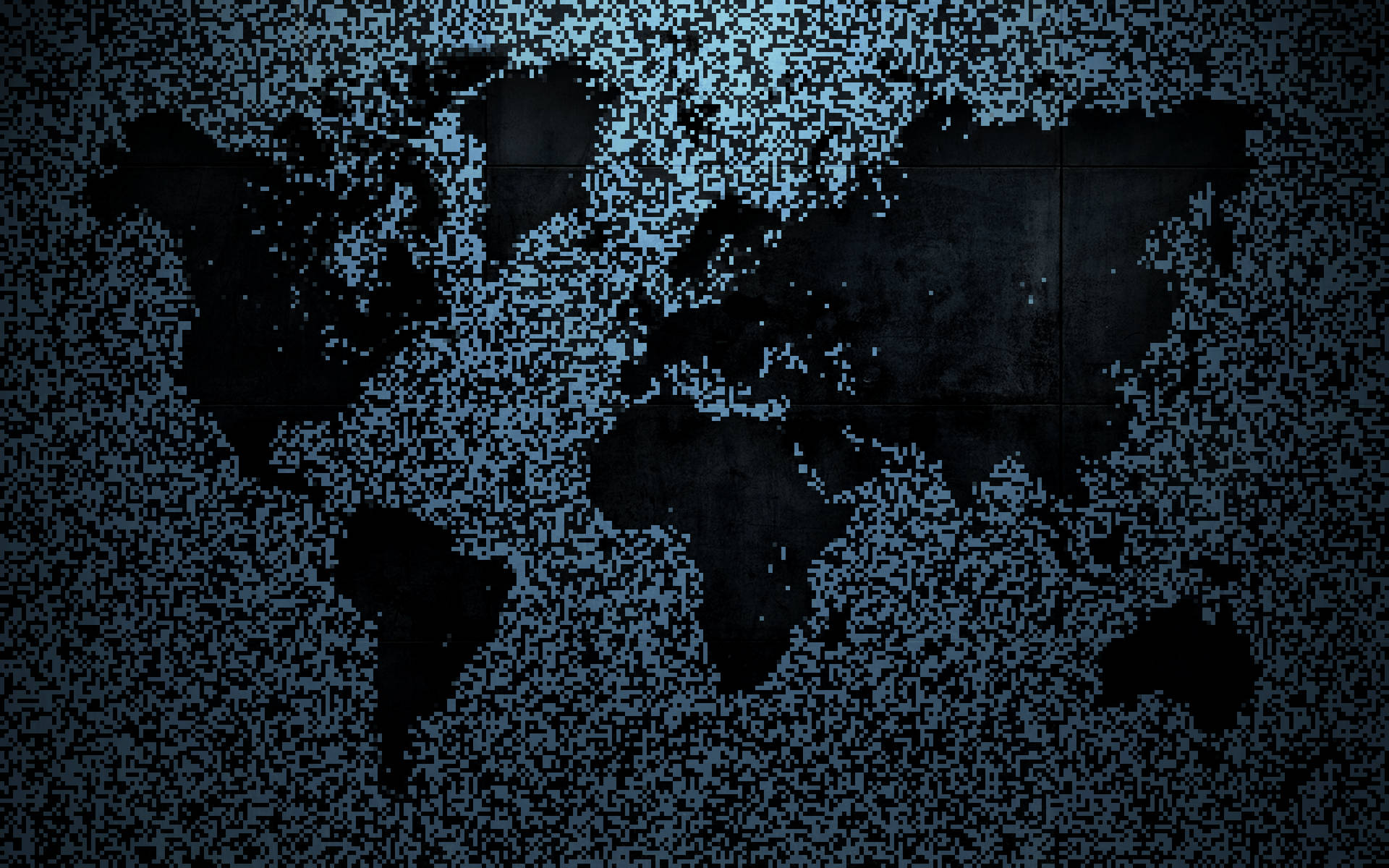 Pixel World Map Wallpaper