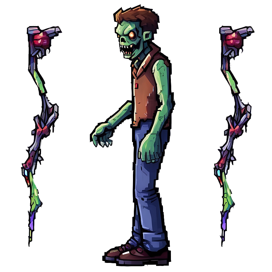 Download Pixel Zombie Character Png 18 | Wallpapers.com