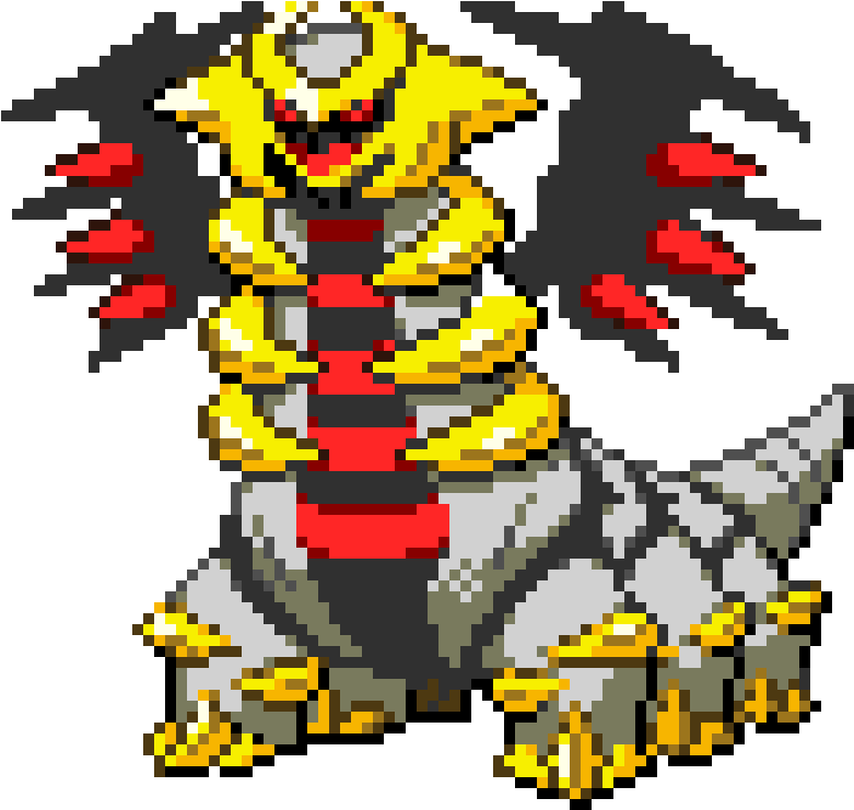 Pixel_ Art_ Giratina_ Altered_ Forme PNG