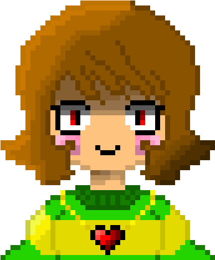 Pixel_ Art_ Girl_with_ Green_ Sweater PNG