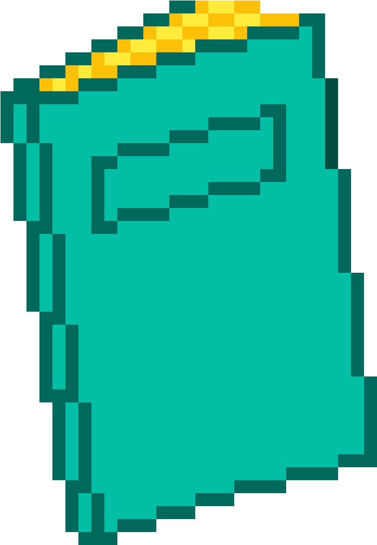 Pixel_ Art_ Green_ Slime PNG