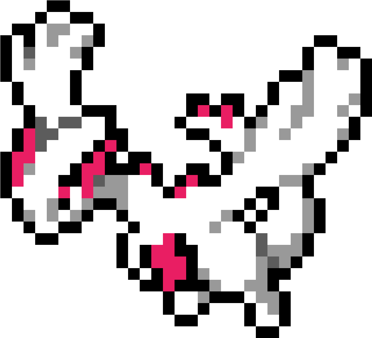 Pixel_ Art_ Pokemon_ Vivillon_ Pattern PNG