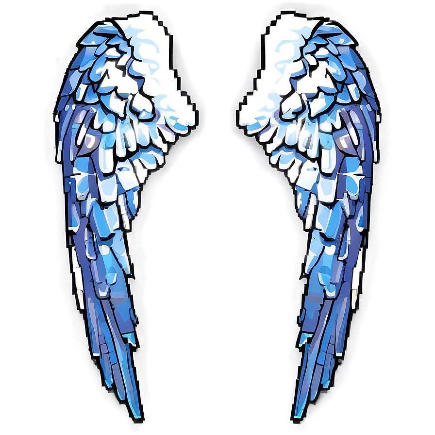 Pixelated Angel Wings Png Mqx PNG