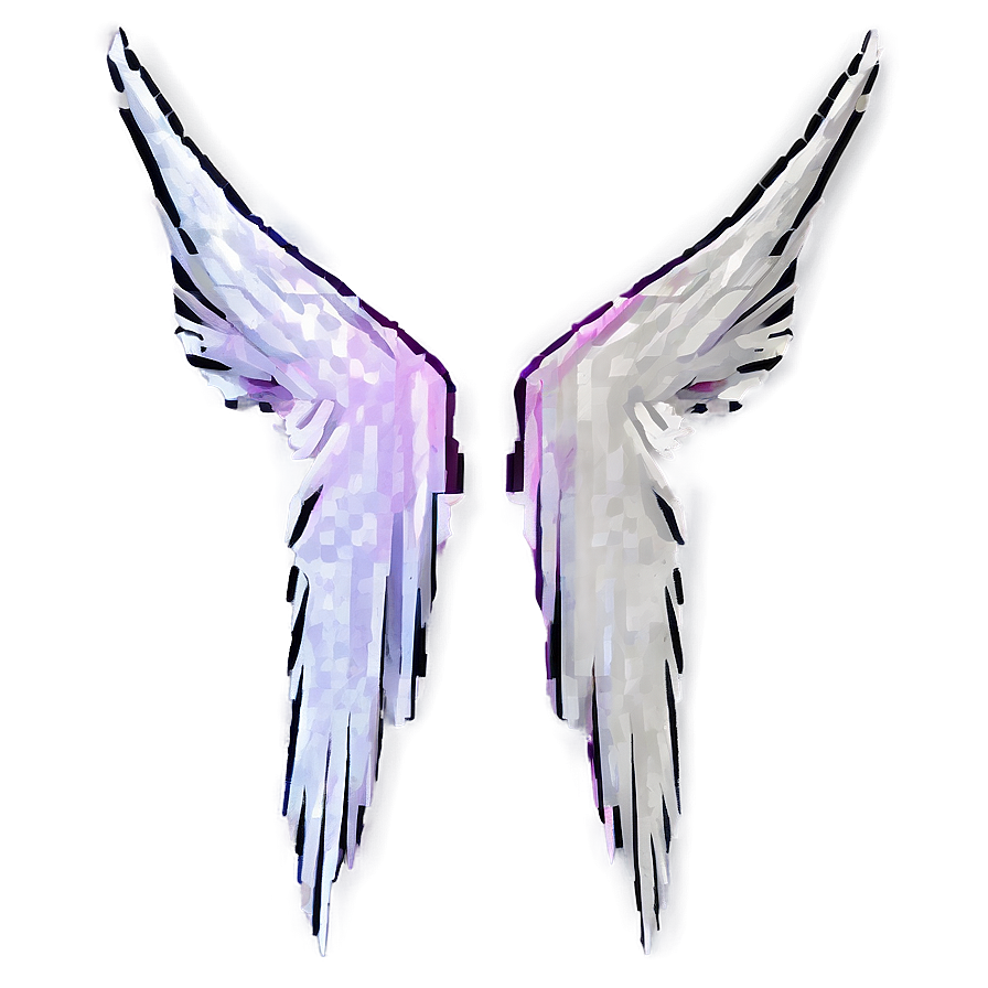 Pixelated Angel Wings Png Xuw PNG