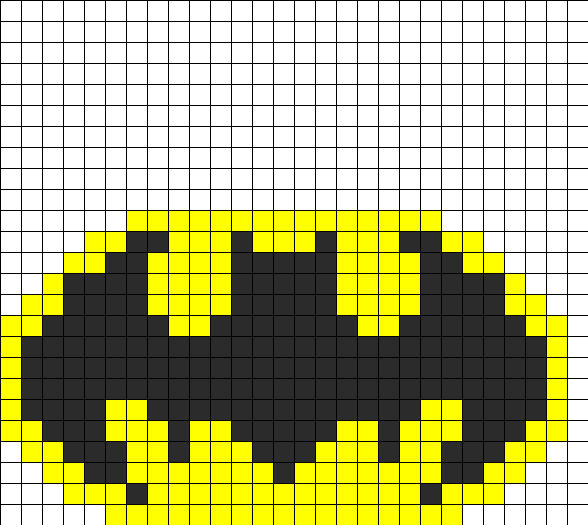 Pixelated Batman Logo PNG