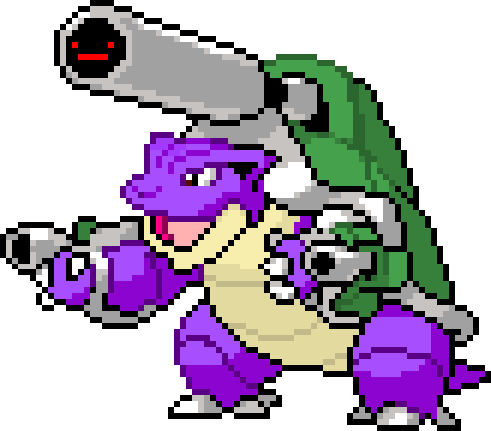 Pixelated Blastoise Pokemon PNG