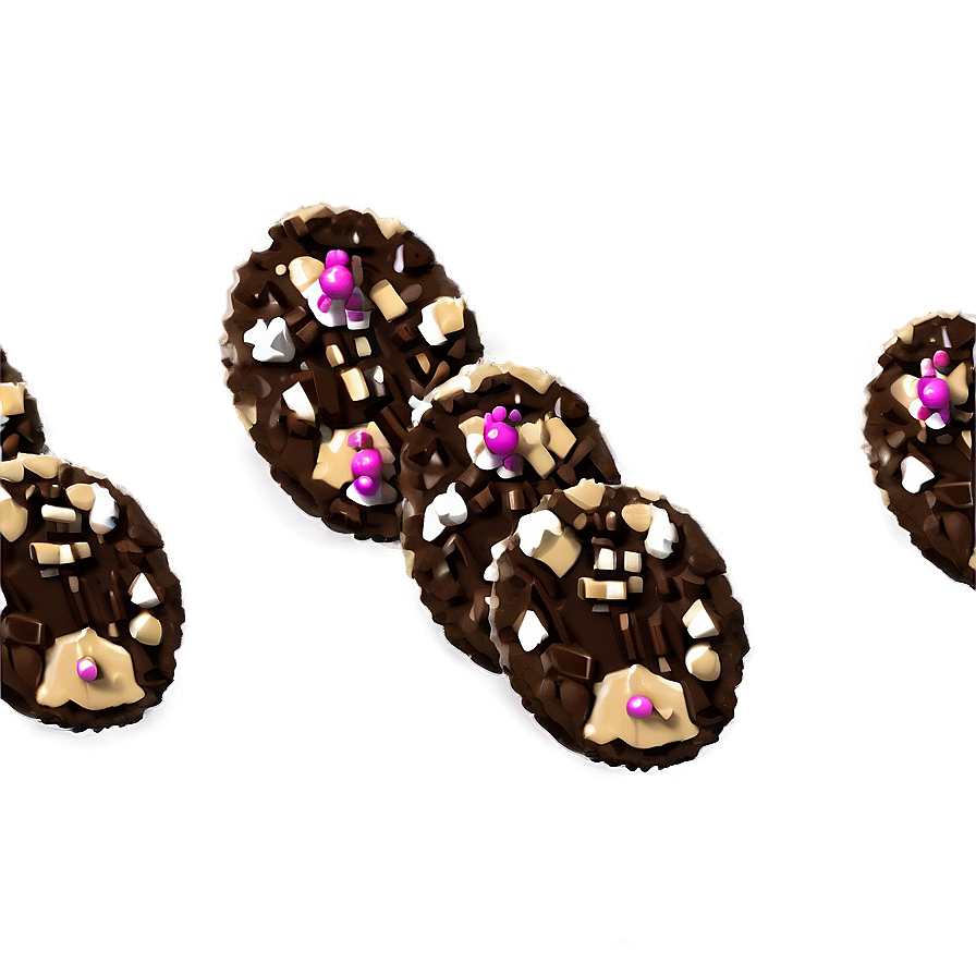 Pixelated Chocolate Cookie Png 06242024 PNG