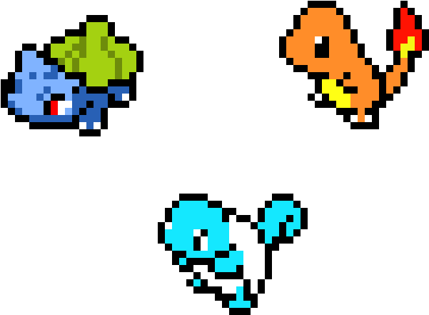 Pixelated Classic Starters PNG