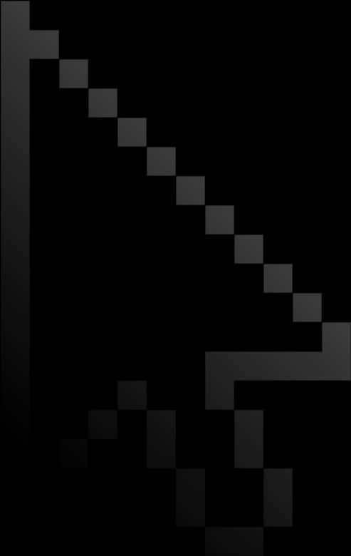 Pixelated Computer Mouse Profile PNG