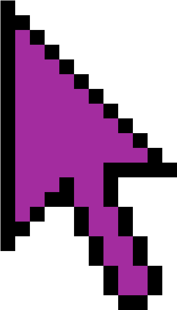 Pixelated Cursor Icon PNG
