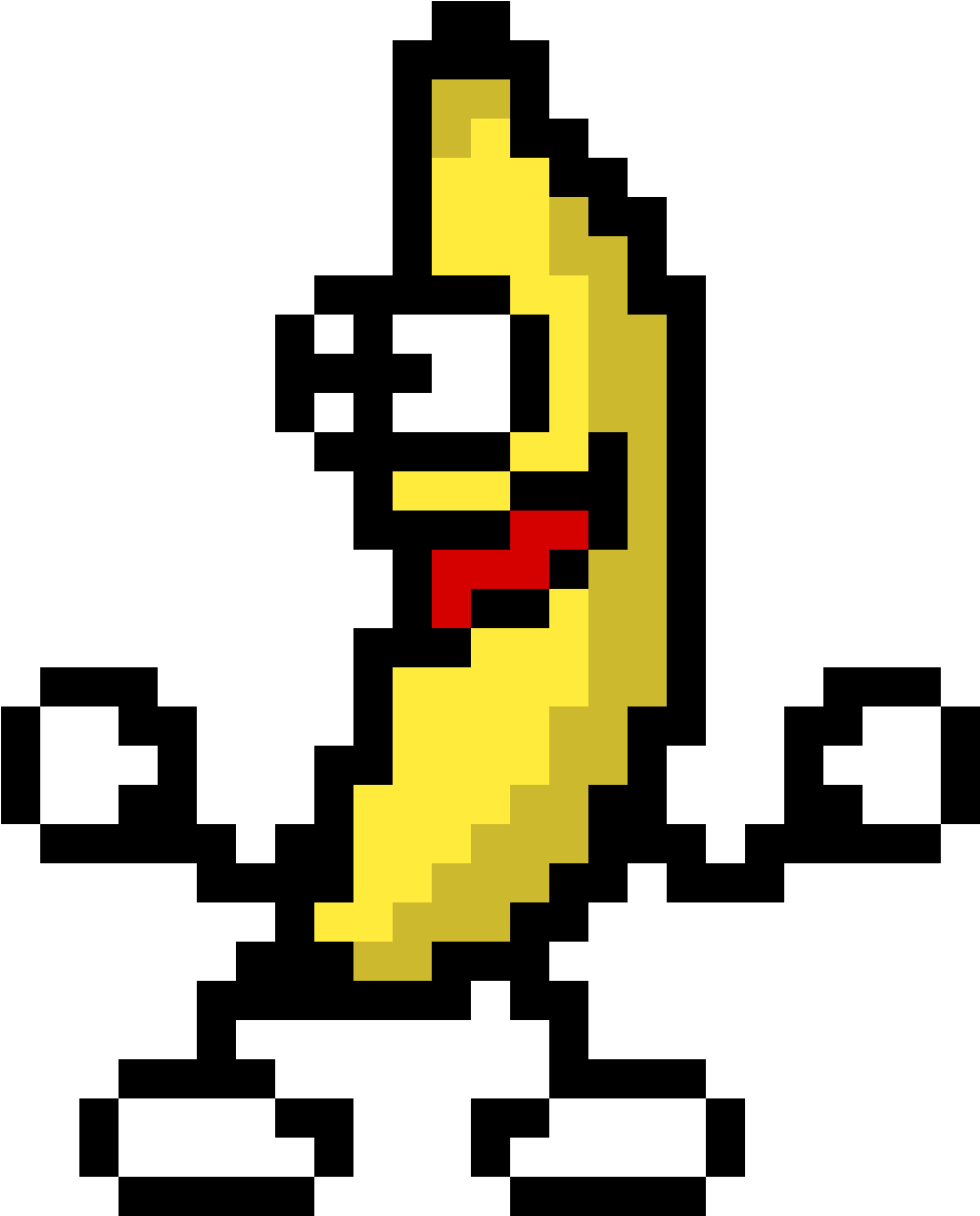 Pixelated Dancing Peanut Character PNG