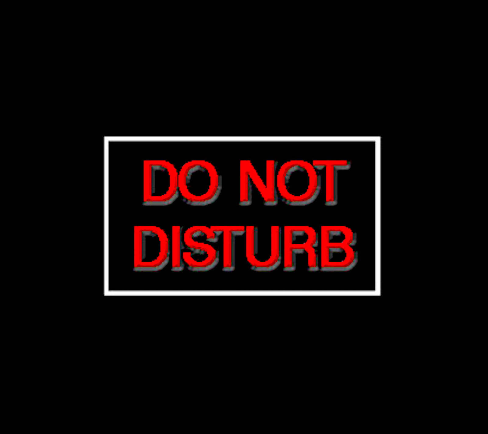 Pixelated Do Not Disturb Sign Wallpaper