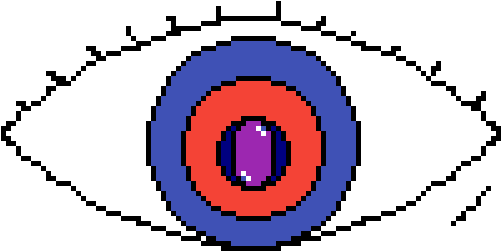 Pixelated Eye Illustration PNG