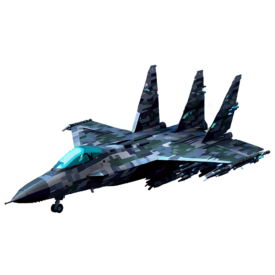 Pixelated Fighter Jet Png Iuk7 PNG