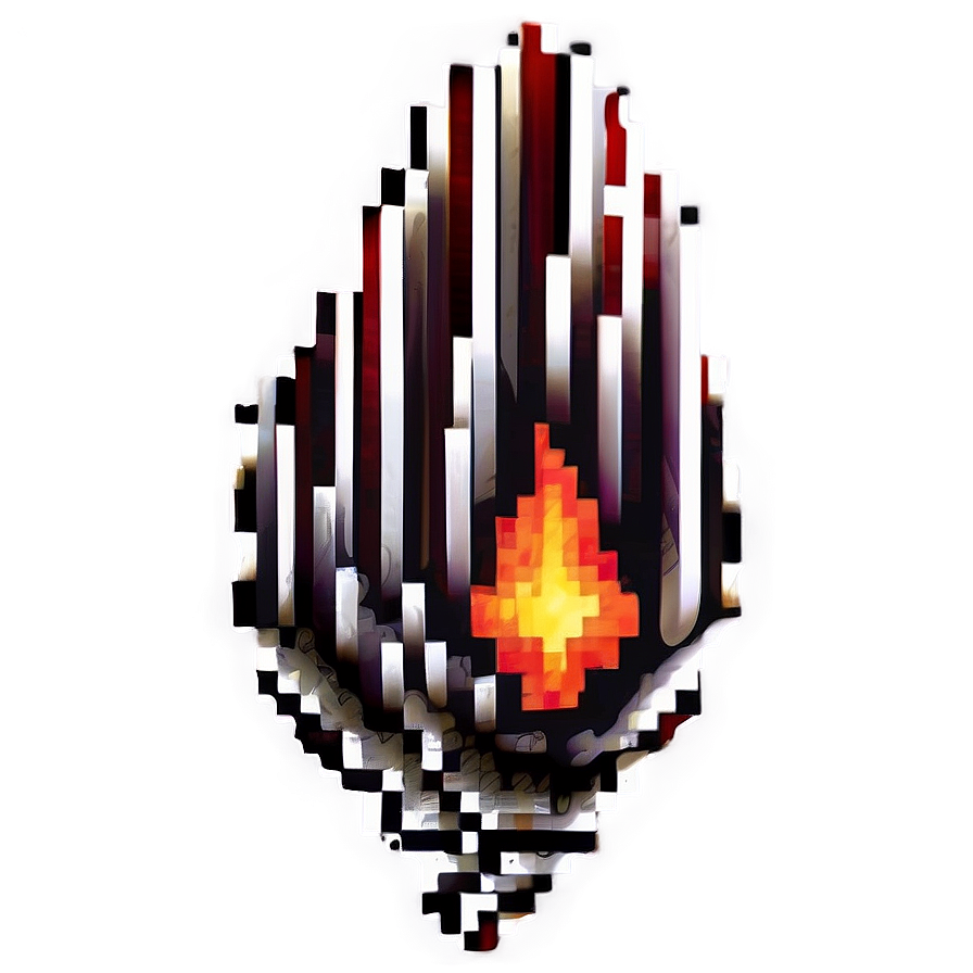 Download Pixelated Fire Flame Png Hof16 | Wallpapers.com