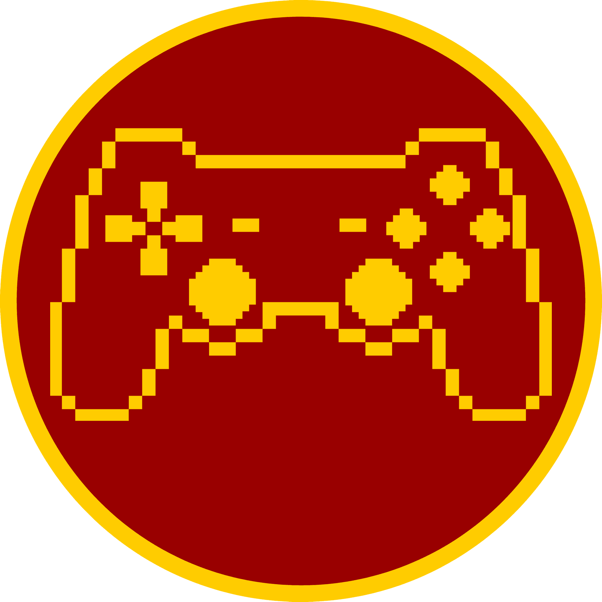 Pixelated Game Controller Icon PNG