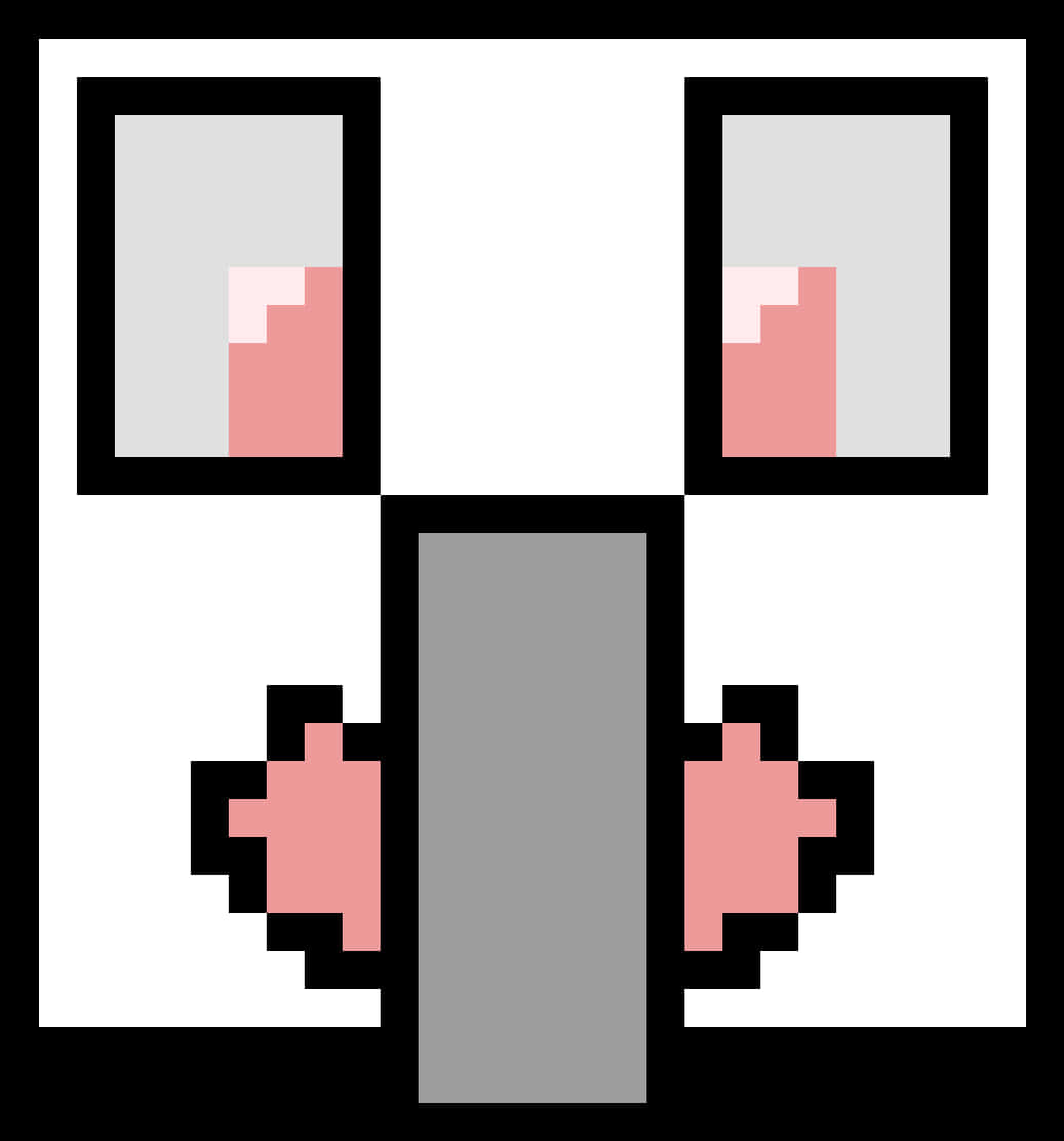 Pixelated_ Ghost_ Face PNG