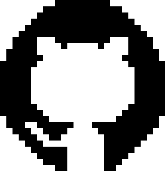 Git Hub Logo Octocat Silhouette PNG — A solid black background with no visible elements or details.