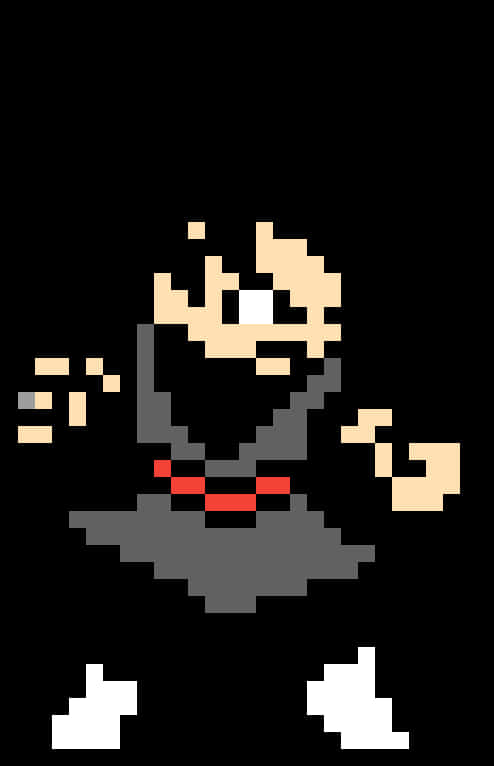 Pixelated Goku Black Portrait PNG