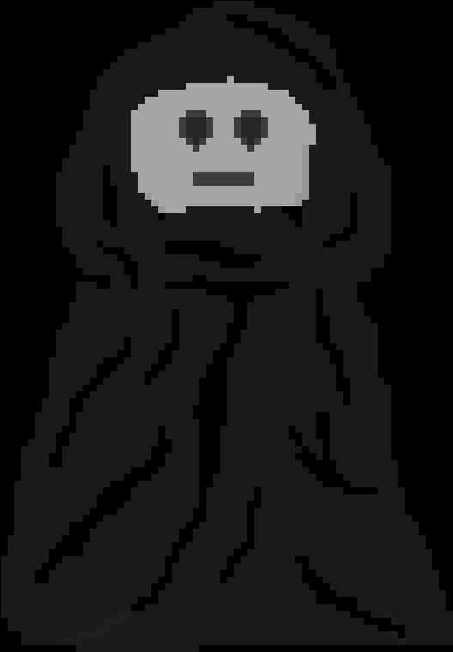 Download Pixelated Grim Reaper | Wallpapers.com