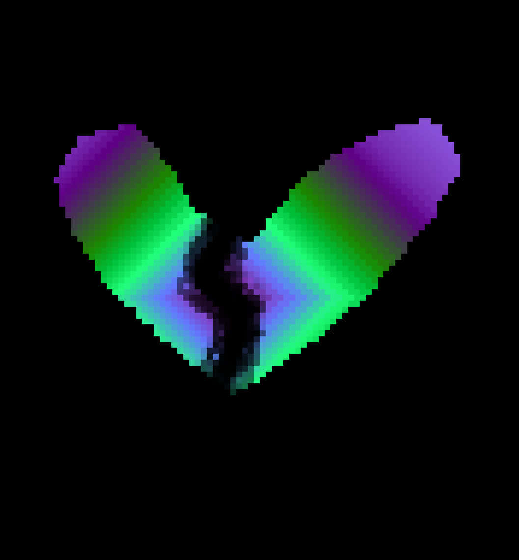 Pixelated Heartbreak PNG