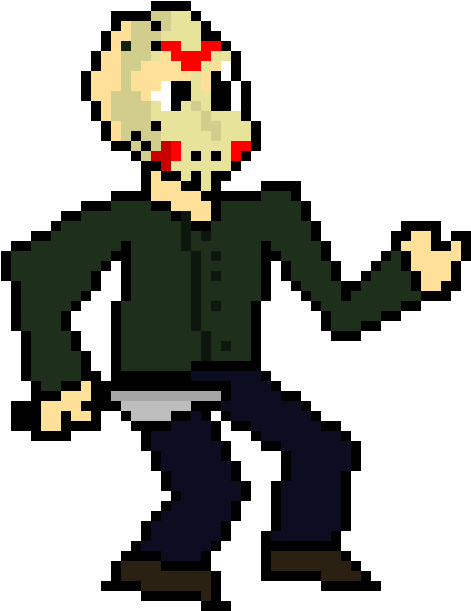 Pixelated Horror Character PNG