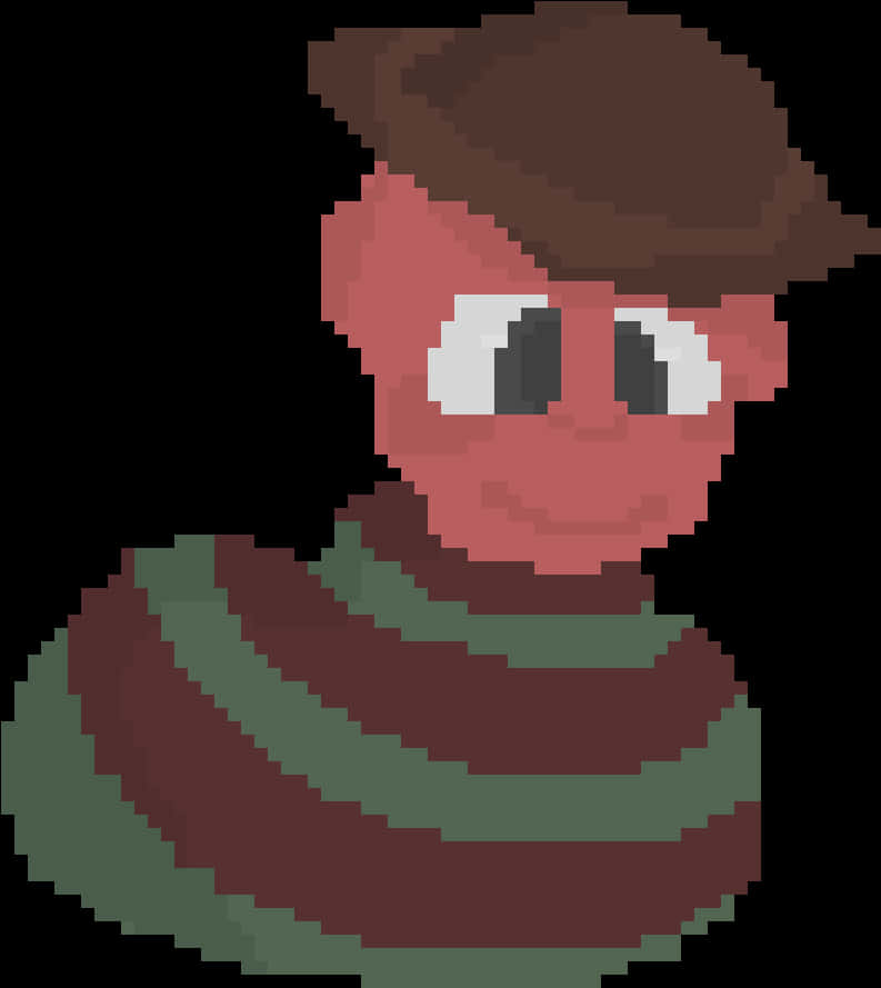 Pixelated Horror Character PNG