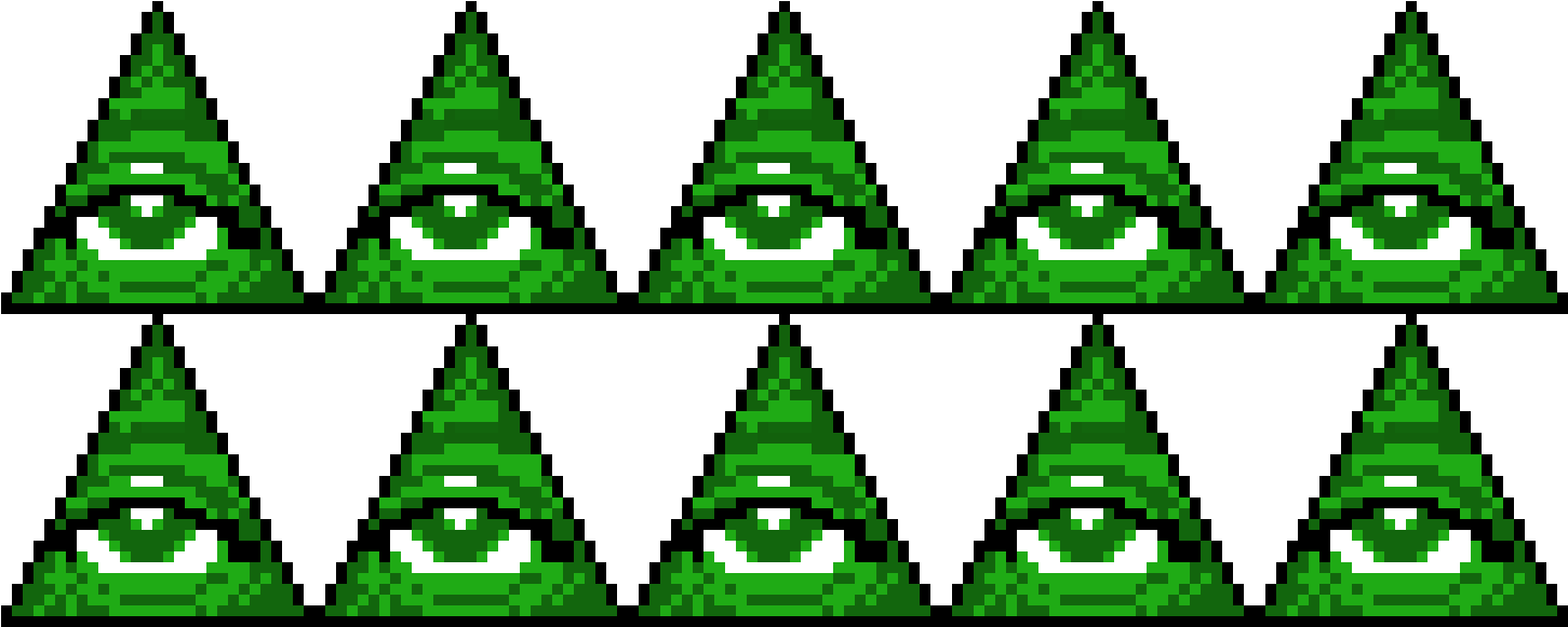 Pixelated Illuminati Eye PNG