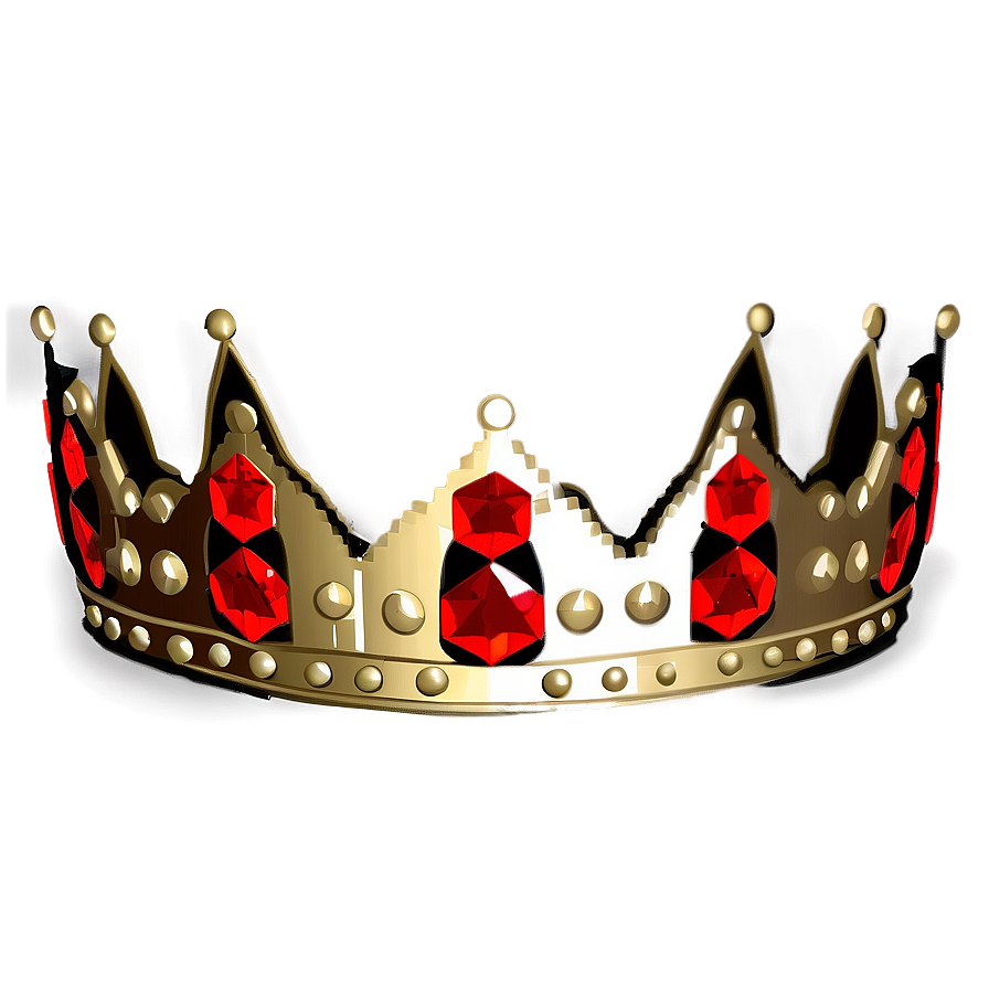 Pixelated King Crown Png 06242024 PNG