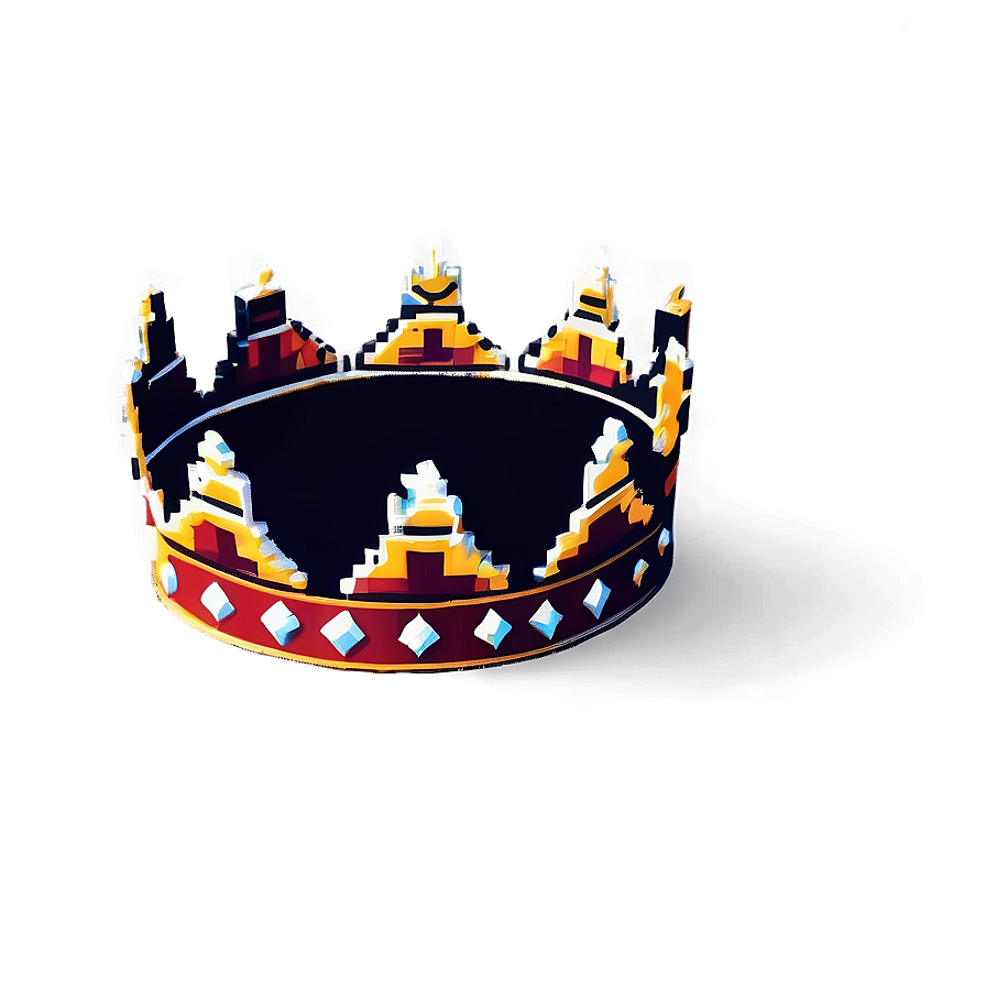 Pixelated King Crown Png 52 PNG