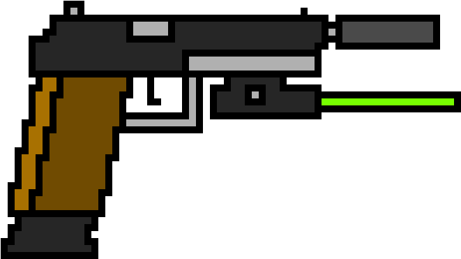 Download Pixelated Laser Gun | Wallpapers.com