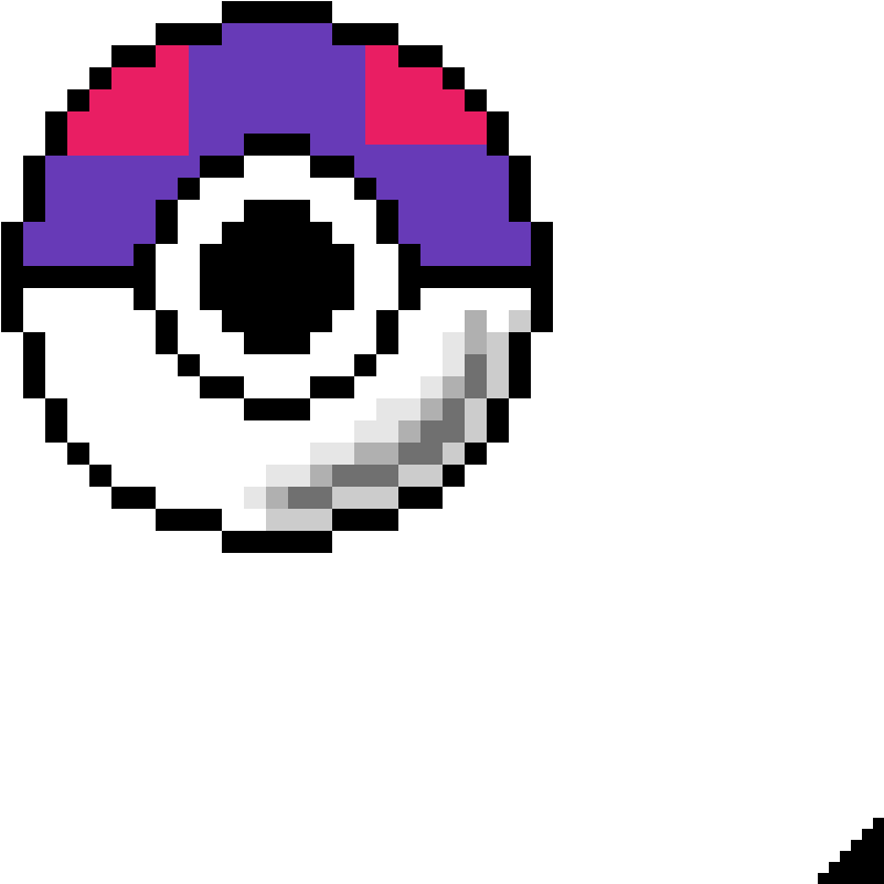 Pixelated Master Ball PNG