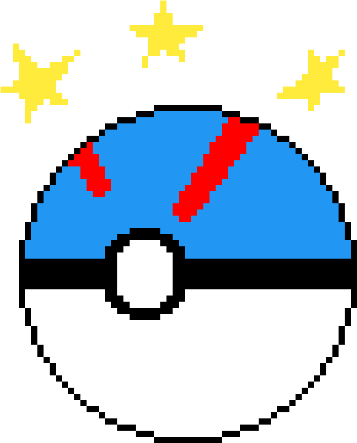 Pixelated Master Ball Illustration PNG