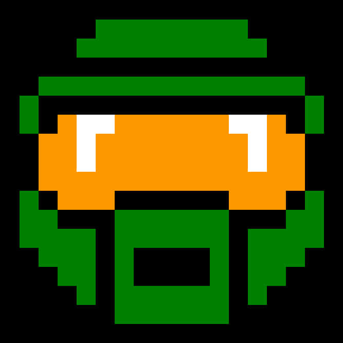 Pixelated Master Chief Icon PNG