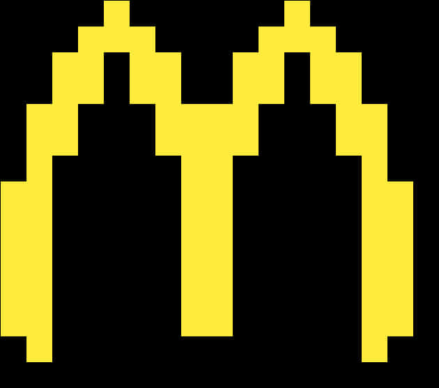 Pixelated Mc Donalds Logo PNG