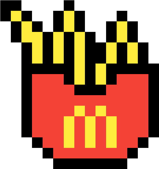 Pixelated Mc Donalds Logo PNG